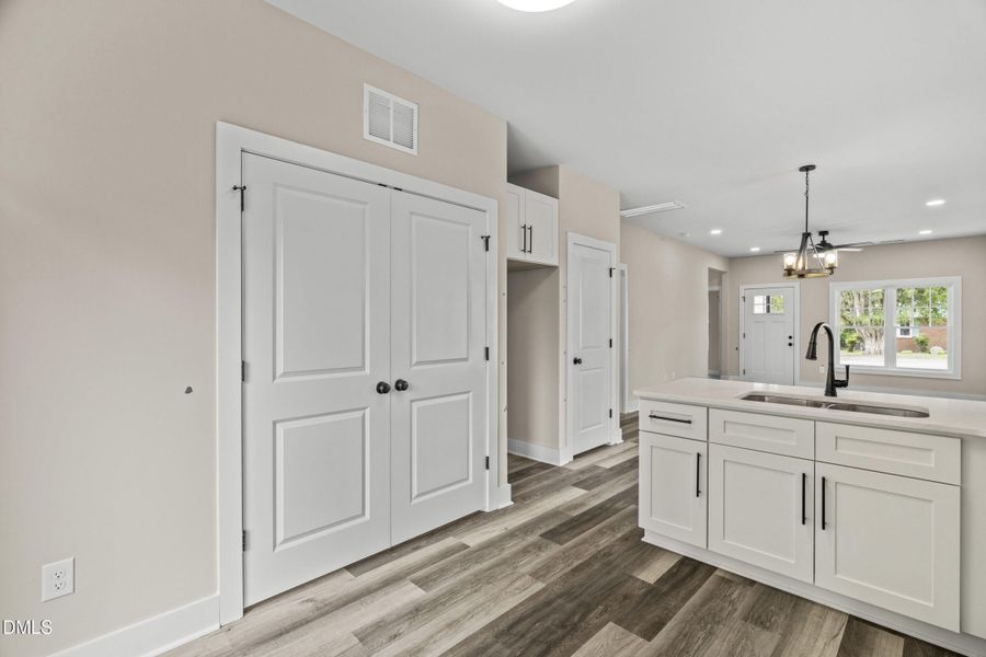 Kitchen/Laundry Closet