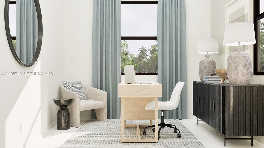 Furnished interior view inside a new home in Pineland Crest, Miami (Image 5).