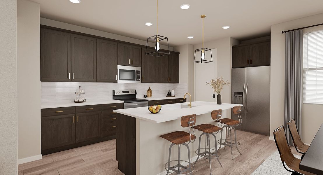 Representative furnished interior of a home built from the 2 by Tri Pointe Homes in Sugar Mill Village, Longmont (Image 16).