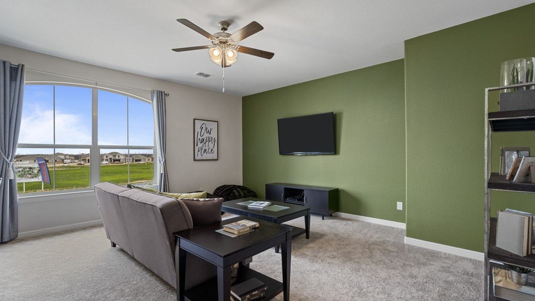 Furnished interior view inside a new home in Trails of Elizabeth Creek, Fort Worth (Image 13). Furnished interior view inside a new home in Trails of Elizabeth Creek, Fort Worth (Image 13).