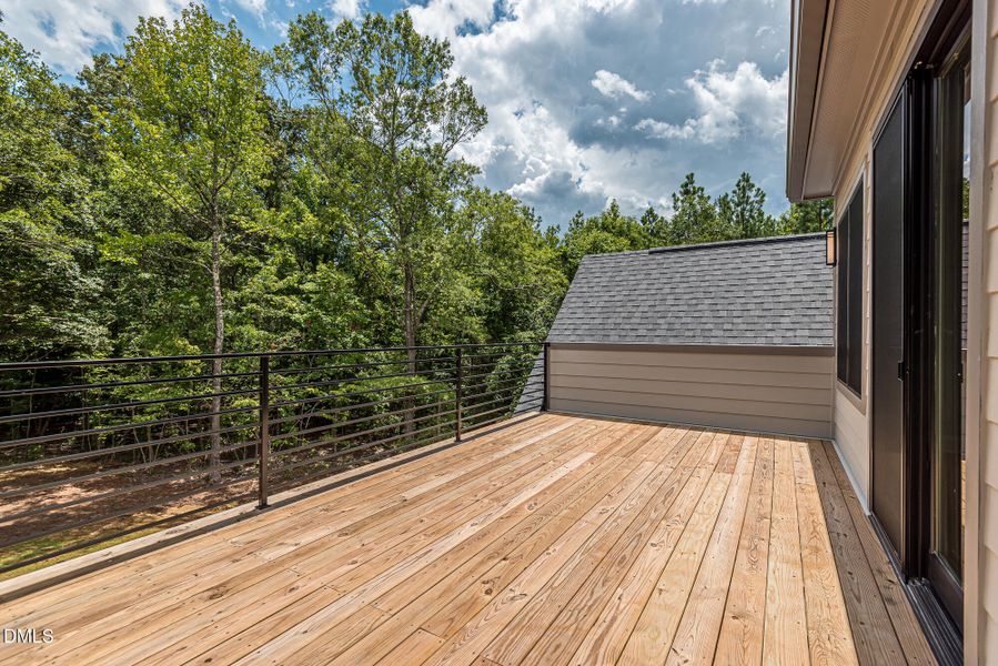 Representational 2nd floor deck