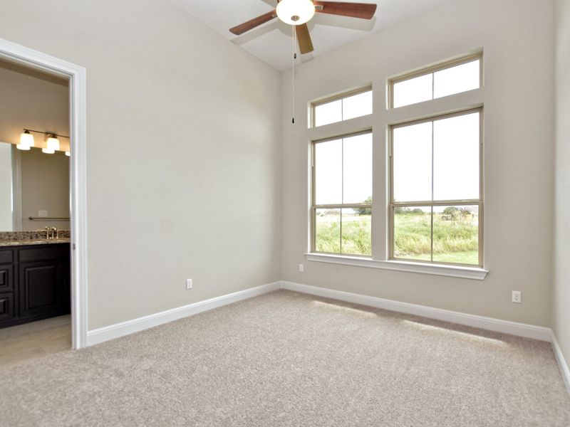 Representative unfurnished interior of a home built from the Siena III by Giddens Homes in Clearwater Ranch, Liberty Hill (Image 215).