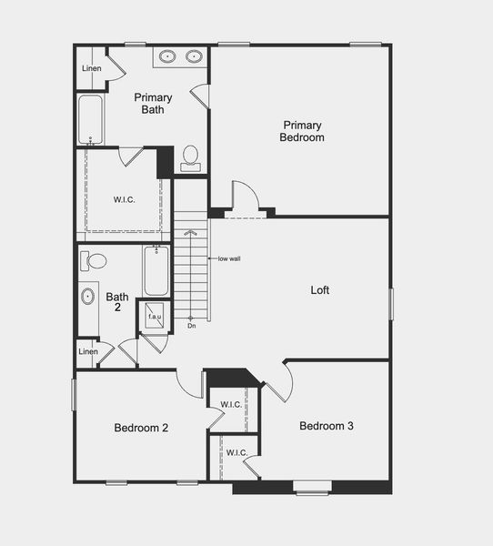 2D floor plan layout for the Plan 2107 Modeled by KB Home in The Preserve at Legends Pointe I, Hudson, FL (Image 13). 2D floor plan layout for the Plan 2107 Modeled by KB Home in The Preserve at Legends Pointe I, Hudson, FL (Image 13).