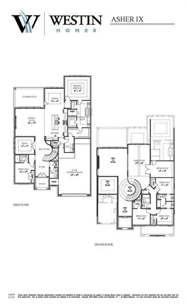 2D floor plan layout of this home in Lariat, Liberty Hill, TX (Image 5).