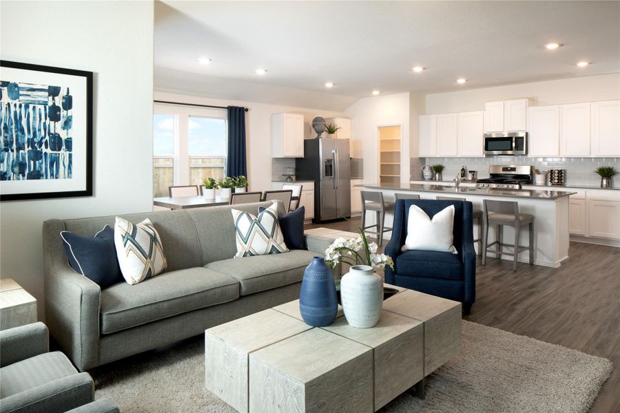 Furnished interior view inside a new home in Woodfield Preserve, Georgetown (Image 9). Furnished interior view inside a new home in Woodfield Preserve, Georgetown (Image 9).