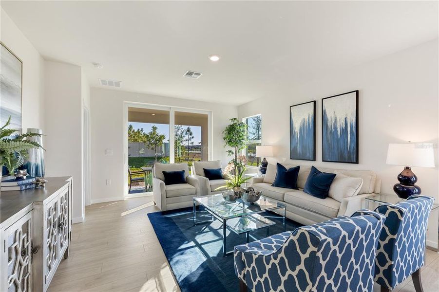 Furnished interior view inside a new home in Sea Cove, Punta Gorda (Image 17).