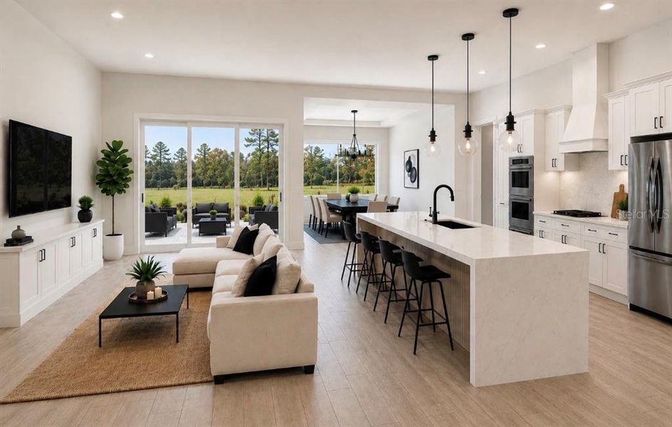 Furnished interior view inside a new home in , Orlando (Image 3).