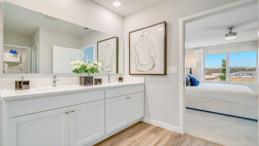 Furnished interior view inside a new home in Buena Lago Modern, St. Cloud (Image 11).