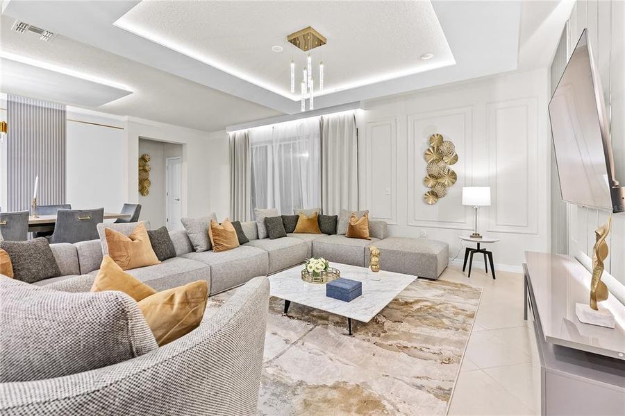 Furnished interior view inside a new home in , Clermont (Image 7). Furnished interior view inside a new home in , Clermont (Image 7).