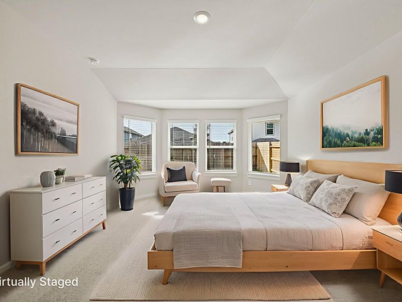 Furnished interior view inside a new home in Stewart's Ranch, Conroe (Image 9).