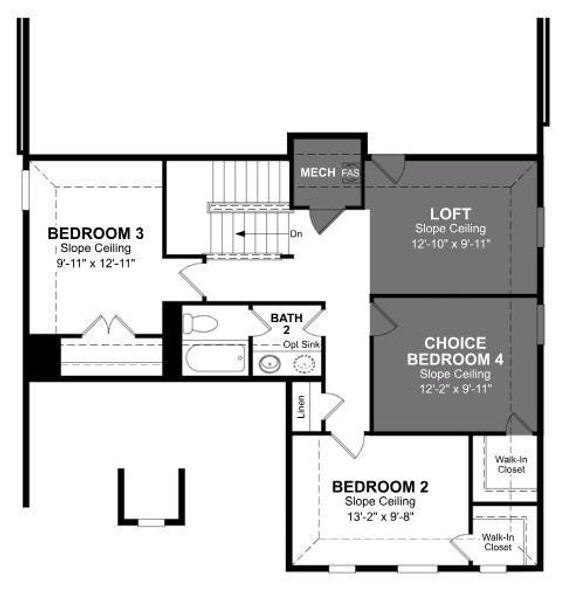 Beazer Homes Whitewing Trails Cascade Floorplan.
