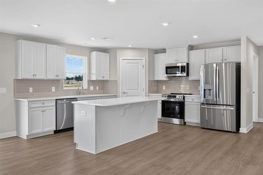 Furnished interior view inside a new home in Beacon Point at New Hampstead, Savannah (Image 8). Furnished interior view inside a new home in Beacon Point at New Hampstead, Savannah (Image 8).
