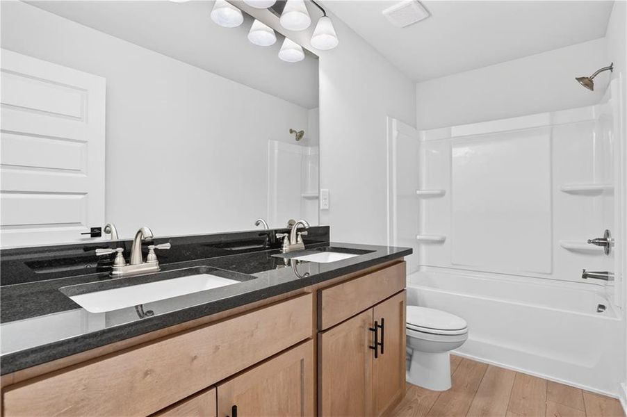 Furnished interior view inside a new home in The Fairways at Mirror Lake, Villa Rica (Image 13).
