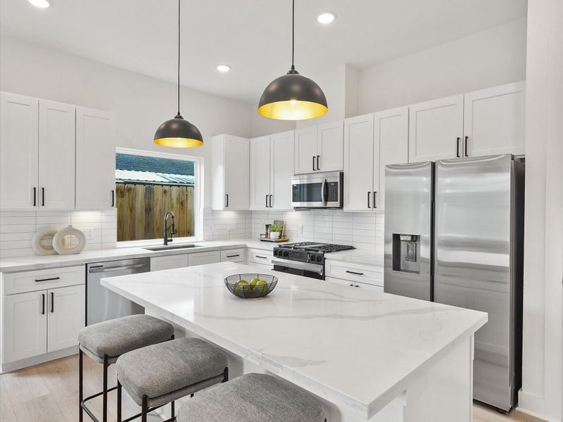 Furnished interior view inside a new home in , Houston (Image 4).