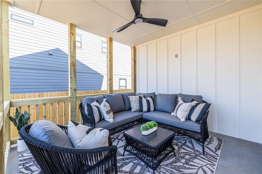 Exterior details and patio area of a home in , Avondale Estates (Image 31). Exterior details and patio area of a home in , Avondale Estates (Image 31).