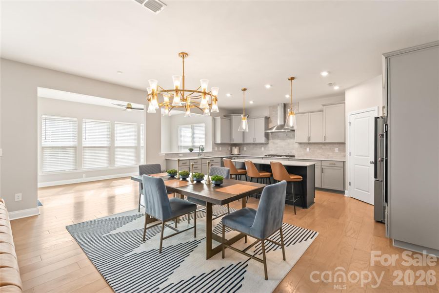 The open floor plan makes the heart of this home flow effortlessly. Perfect for entertaining or everyday living