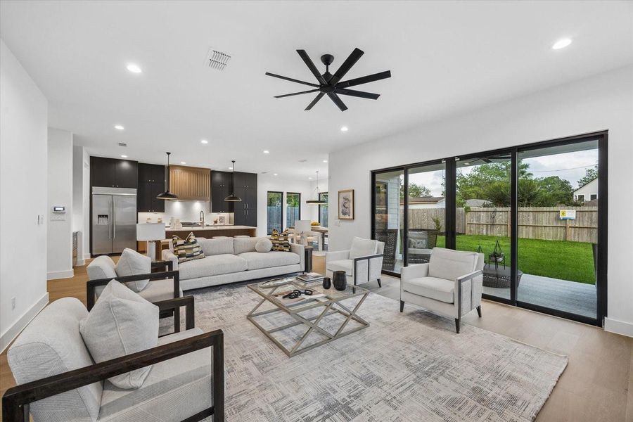 Furnished interior view inside a new home in , Houston (Image 18).