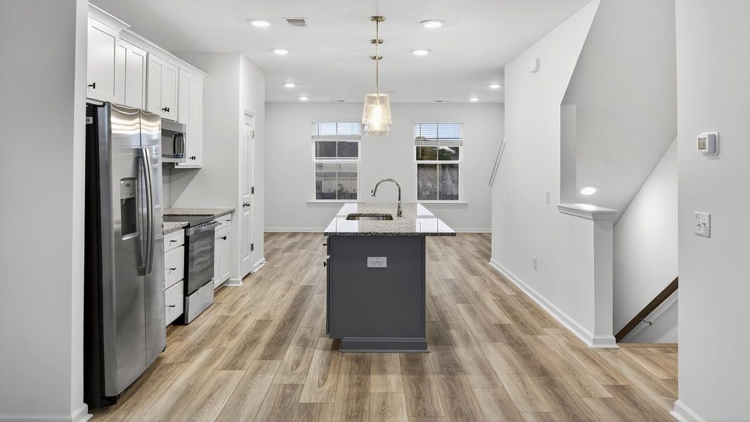 Furnished interior view inside a new home in Clear Springs Townhomes, North Charleston (Image 8).