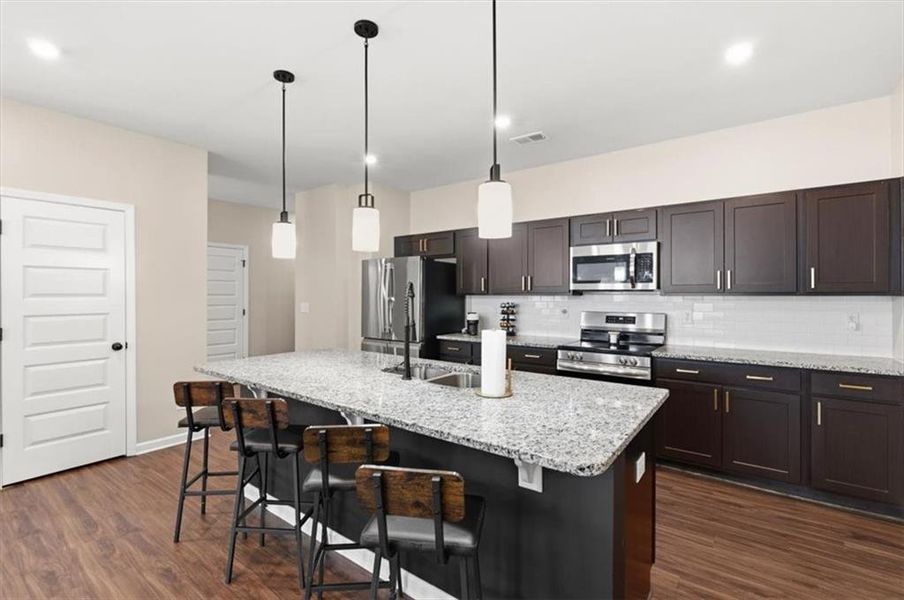 Furnished interior view inside a new home in , Cartersville (Image 30).