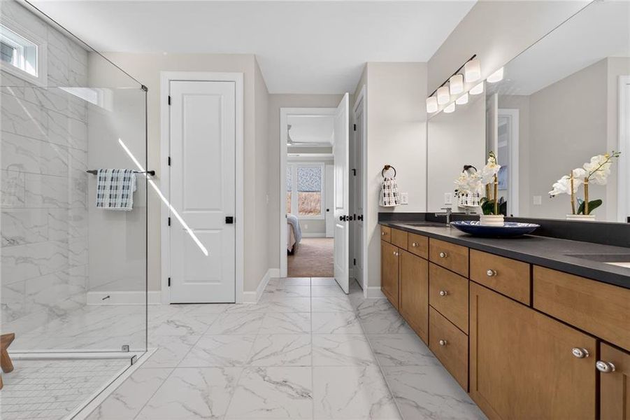 Furnished interior view inside a new home in , Hoschton (Image 36).