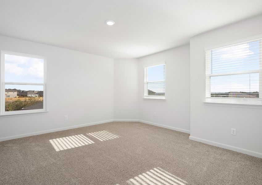 The secondary bedrooms are a perfect space for childrens bedrooms and guest rooms.