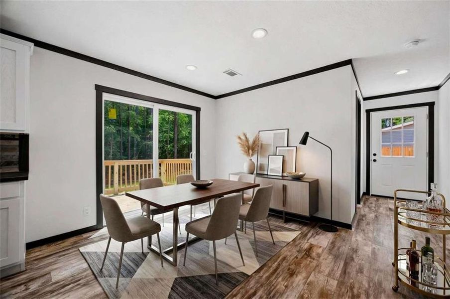 Furnished interior view inside a new home in , Eatonton (Image 11).