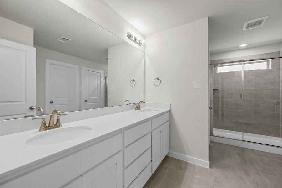Representative furnished interior of a home built from the Cambria I by Cheldan Homes in Craftsmen's Corner, Cleburne (Image 42).
