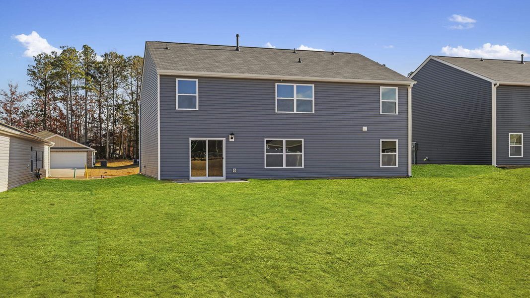 Exterior details and patio area of a home in Bentley Park, Greenwood (Image 3).