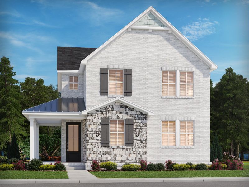 Representative exterior photo of a completed home built from the Georgetown by Meritage Homes in Poplar Farms, Franklin, TN (Image 13).