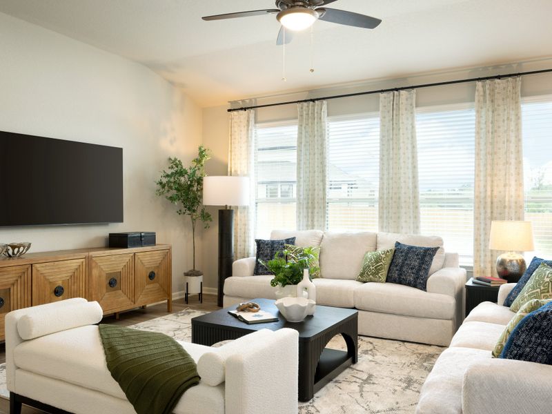 Furnished interior view inside a new home in Kallison Ranch, San Antonio (Image 4).