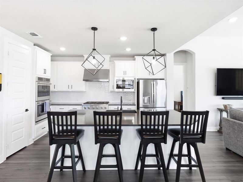 Furnished interior view inside a new home in South Pointe Village Series, Mansfield (Image 8). Furnished interior view inside a new home in South Pointe Village Series, Mansfield (Image 8).