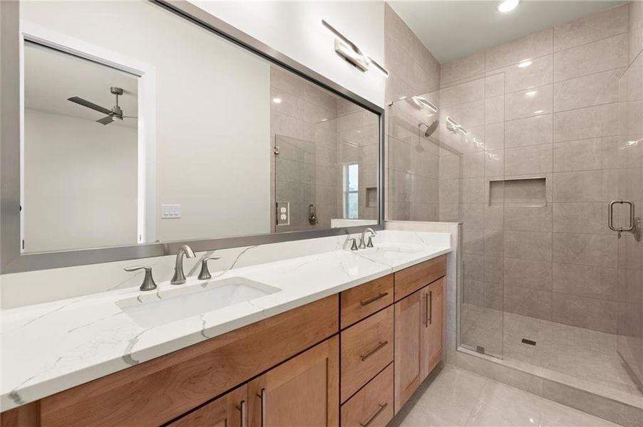 Furnished interior view inside a new home in , Alpharetta (Image 14).