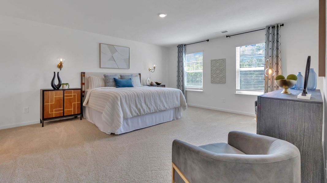 Furnished interior view inside a new home in The Hideaway at Fox Meadows, Bluff City (Image 21). Furnished interior view inside a new home in The Hideaway at Fox Meadows, Bluff City (Image 21).