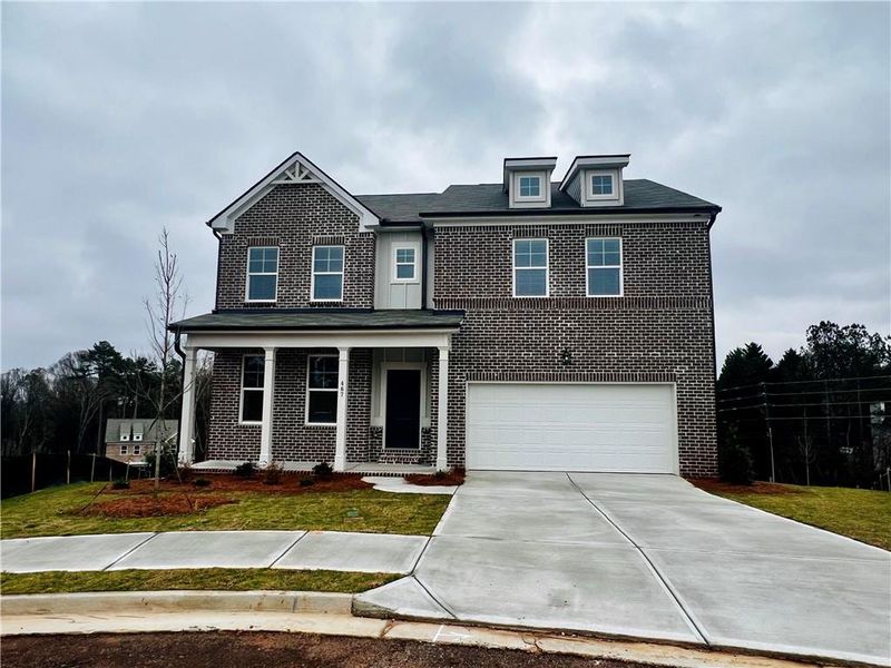Front exterior of a new home in Alcovy Village, Lawrenceville, GA, highlighting curb appeal (Image 1). Front exterior of a new home in Alcovy Village, Lawrenceville, GA, highlighting curb appeal (Image 1).