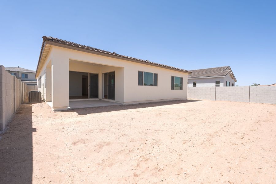 Exterior details and patio area of a home in Soleo, San Tan Valley (Image 3).