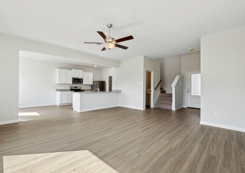 Family room with great natural light