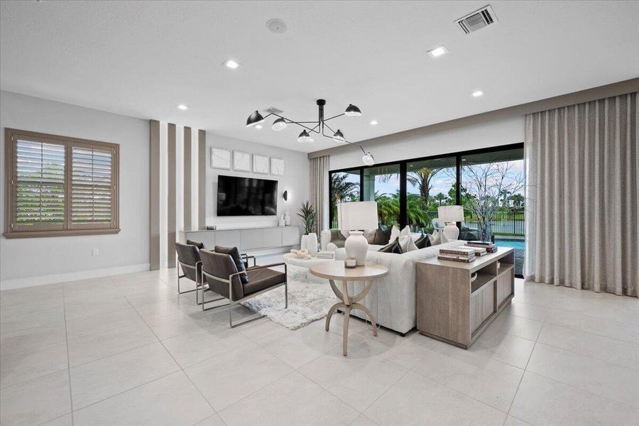 Furnished interior view inside a new home in Apex at Avenir, Palm Beach Gardens (Image 10).