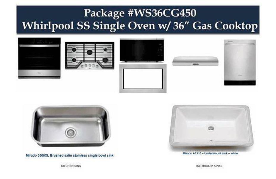 Whirpool Appliance Package deatils