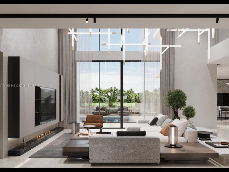 Furnished interior view inside a new home in , Hollywood (Image 6).