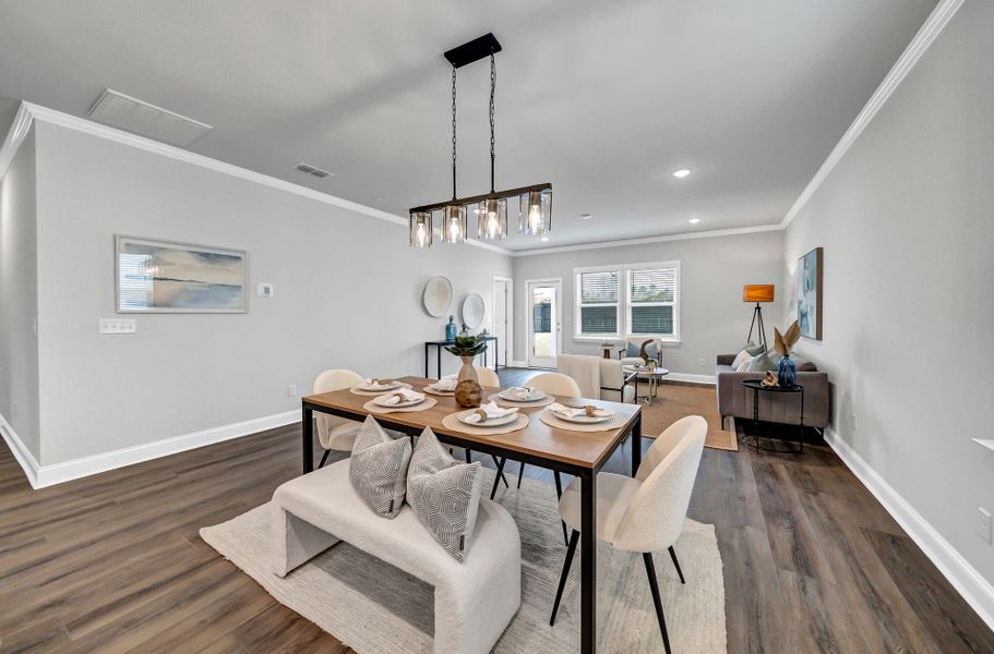 Furnished interior view inside a new home in Monroe Preserve, Chapin (Image 49).