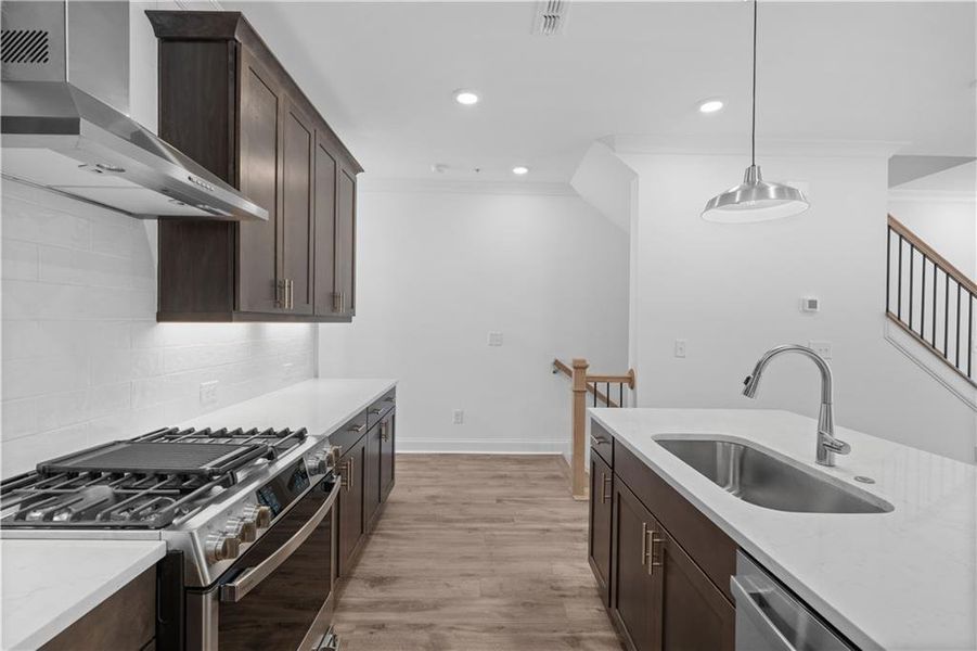 Furnished interior view inside a new home in Ecco Park, Alpharetta (Image 11).
