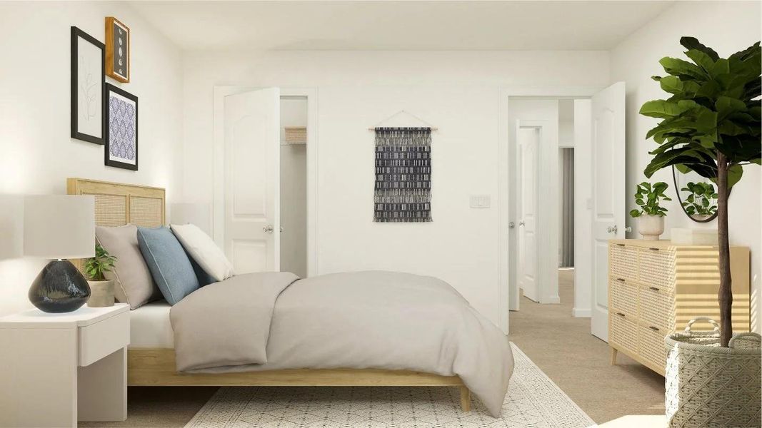 Furnished interior view inside a new home in Rancho Del Cielo, Jarrell (Image 15).