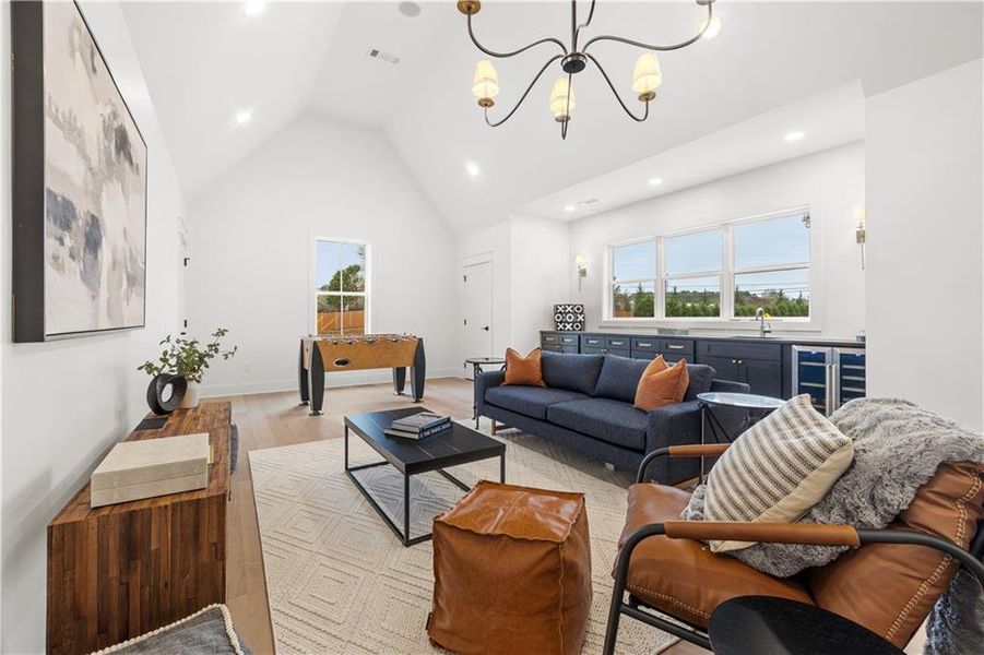 Furnished interior view inside a new home in , Johns Creek (Image 48).