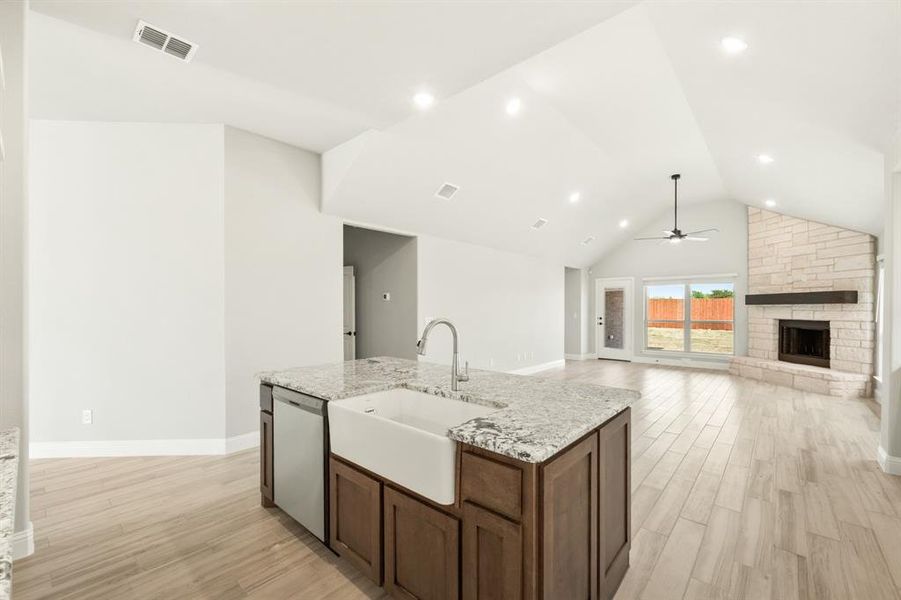 Furnished interior view inside a new home in The Retreat at North Grove 60, Waxahachie (Image 8).