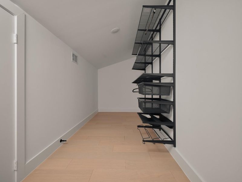 Enormous closet in loft space