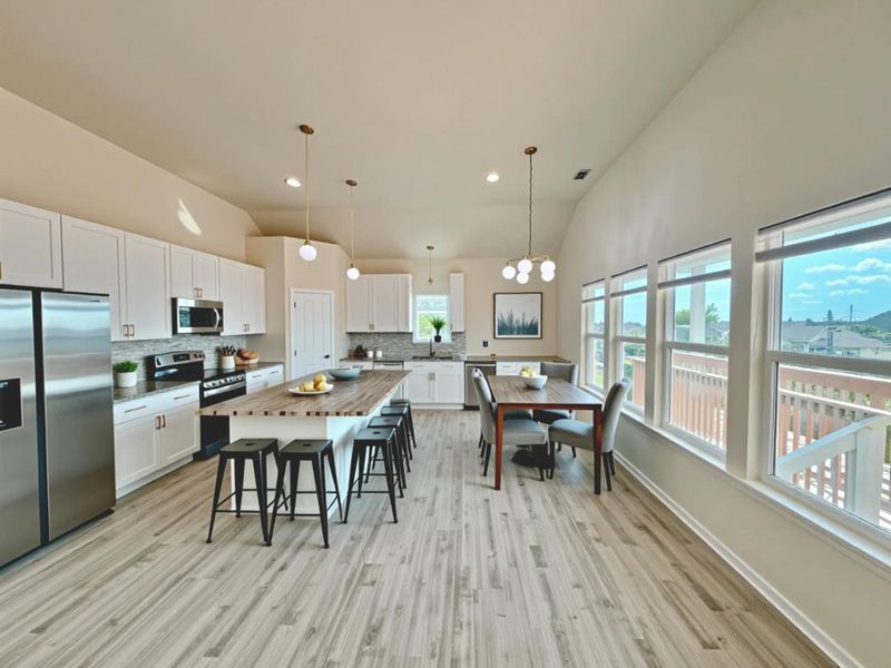 Furnished interior view inside a new home in , Bayou Vista (Image 14).