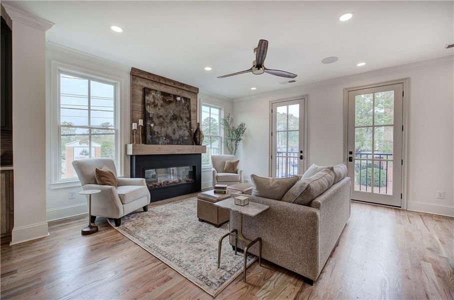 Furnished interior view inside a new home in , Cartersville (Image 10).