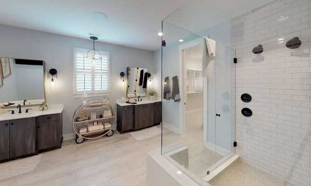 Representative furnished interior of a home built from the Marin by Classica Homes in McLean - Hunts Point, Belmont (Image 19).
