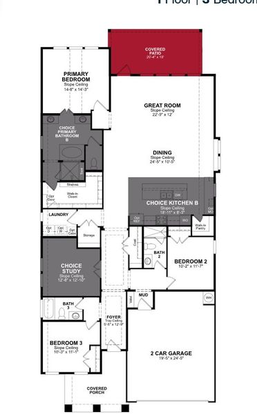 2D floor plan layout of this home in Copia Pines, Montgomery, TX (Image 3). 2D floor plan layout of this home in Copia Pines, Montgomery, TX (Image 3).