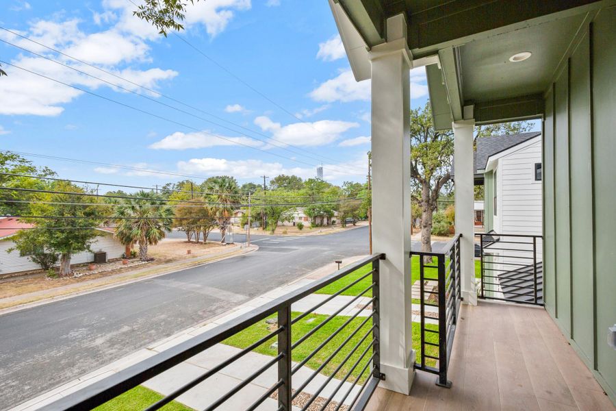 Exterior details and patio area of a home in , Austin (Image 3). Exterior details and patio area of a home in , Austin (Image 3).